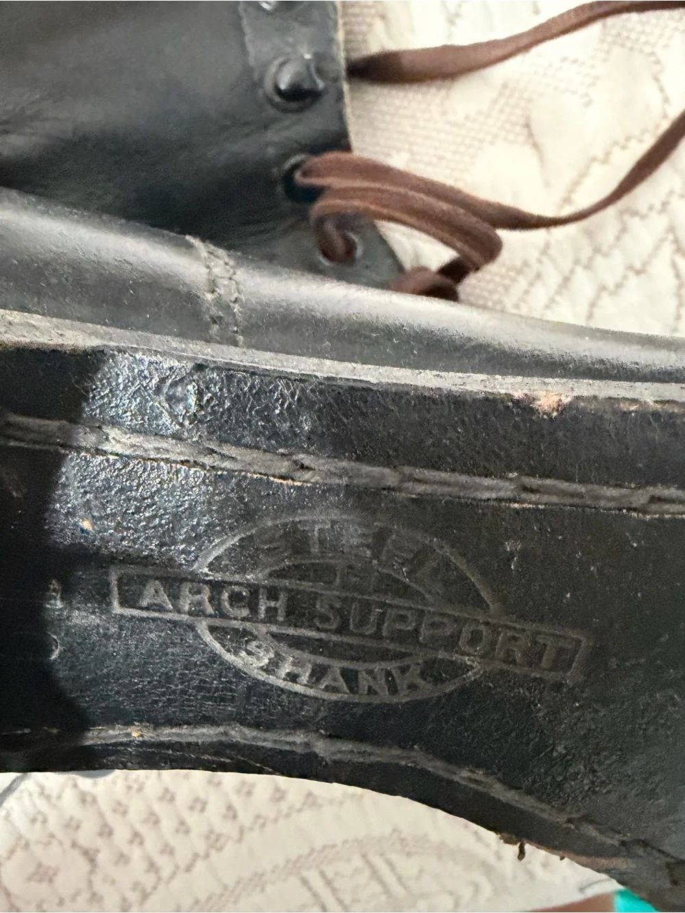 Arch Support Canada Black Leather Lace-Up Figure Ice Skates Size 10 Pair